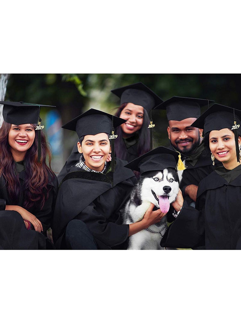 LKEX Pet Graduation Caps Small Dog Graduation Hats with Yellow Tassel Costume for Dogs Cats Holiday Costume Accessory - Image 5